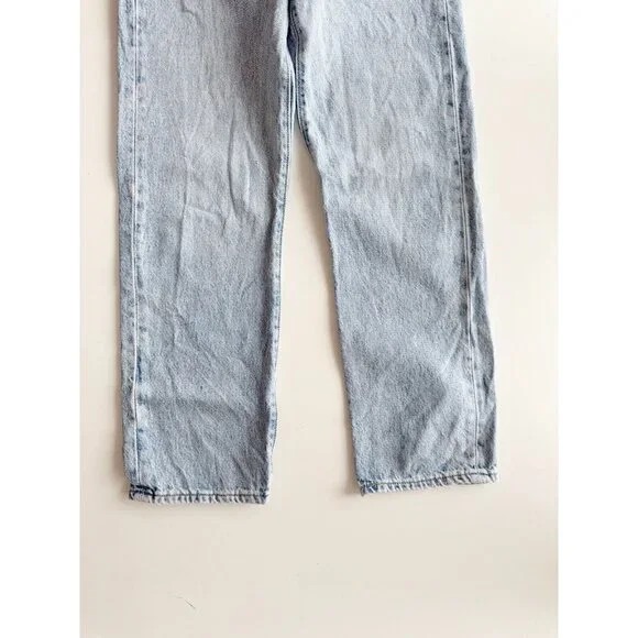 LEVI'S Wedgie Straight Montgomery Baked Light High Rise Cropped Jeans, Size 25 - Picture 7 of 15